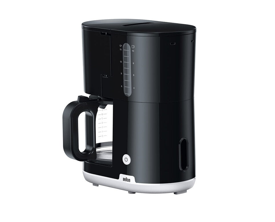 ماكينة قهوة Breakfast1 من Braun بقوة 1000 واط | أسود | وعاء زجاجي AromaCarafe سعة 10 أكواب ماكينة قهوة Breakfast1 من Braun بقوة 1000 واط | أسود | وعاء زجاجي AromaCarafe سعة 10 أكواب